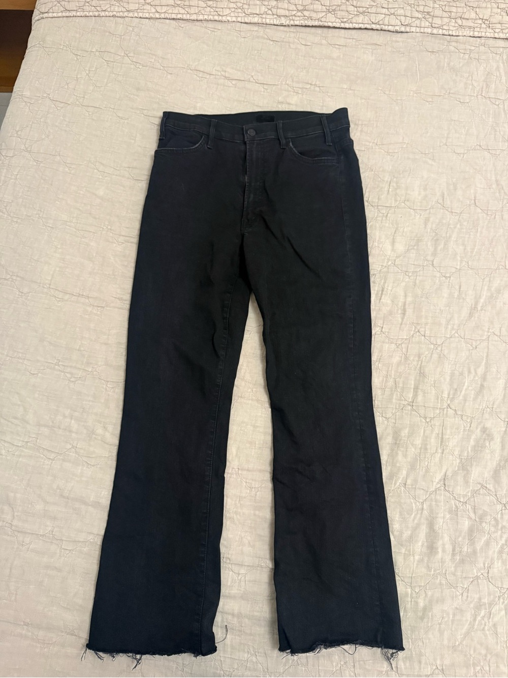 Black Women’s Jeans - Classic High-Rise Straight Leg - The Hustler Ankle Fray